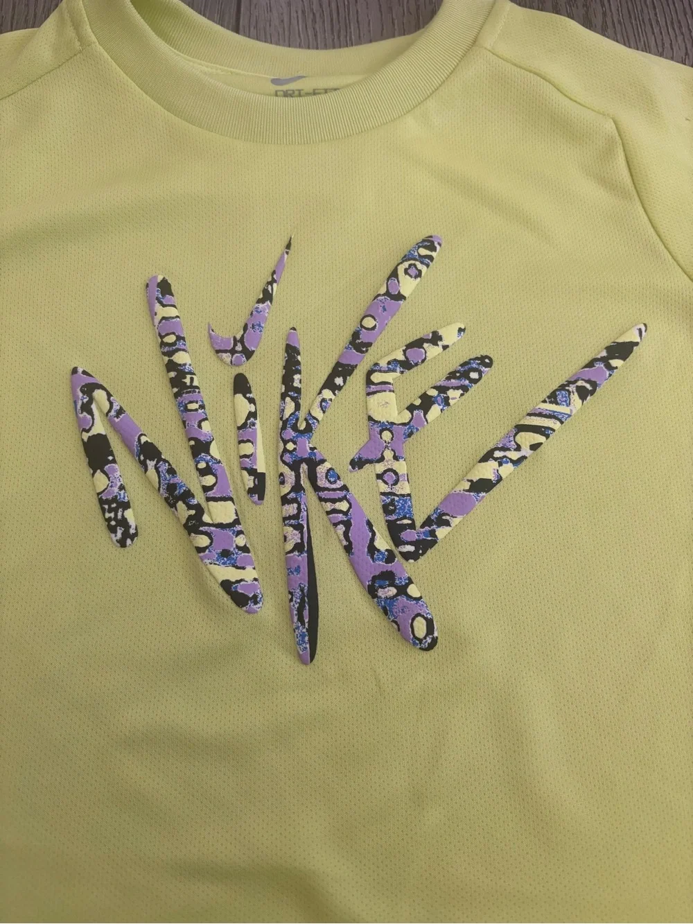 Nike Kids Neon Yellow Short-Sleeve Graphic Tee
